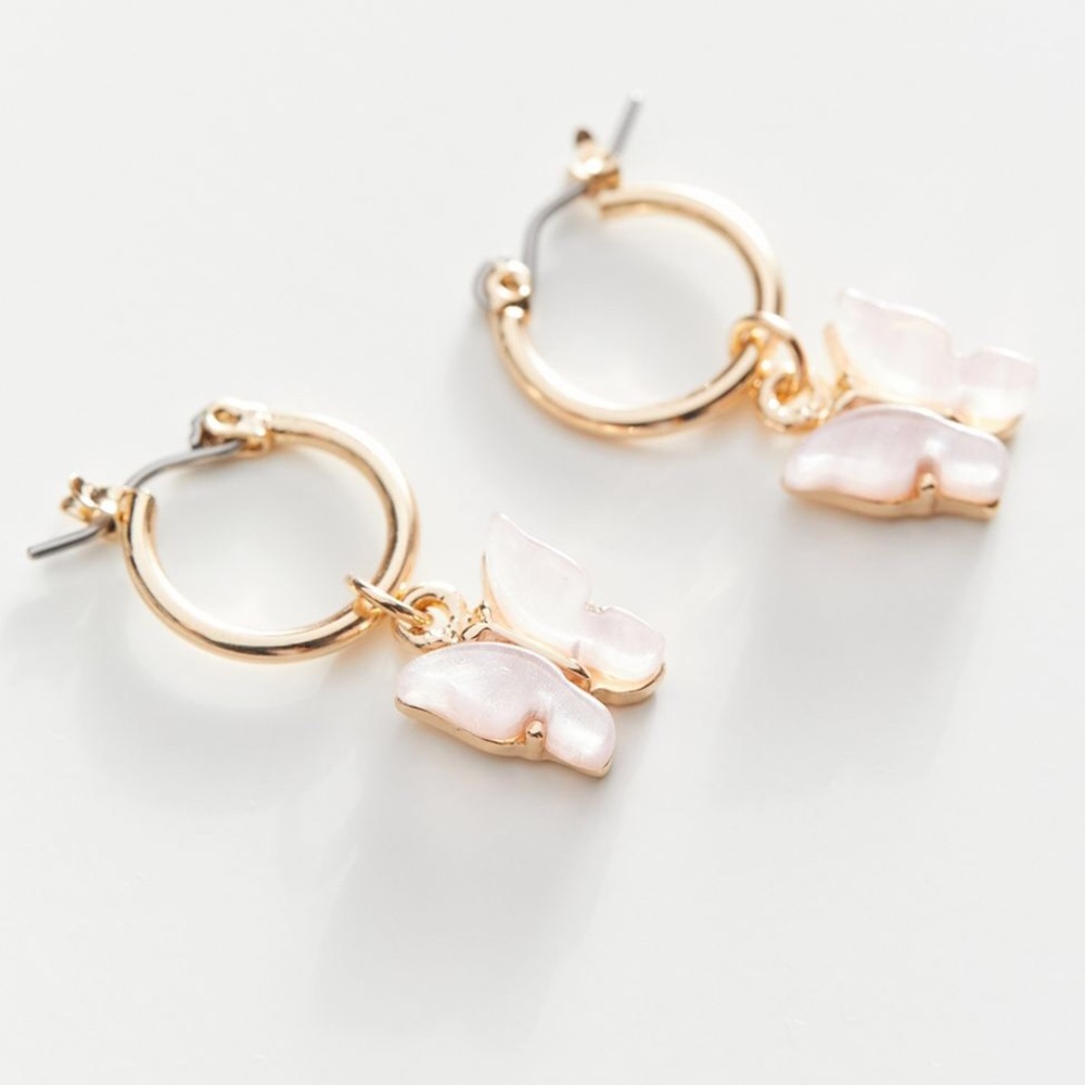 NWT UO Mini Butterfly Charm Earring - Picture 4 of 5